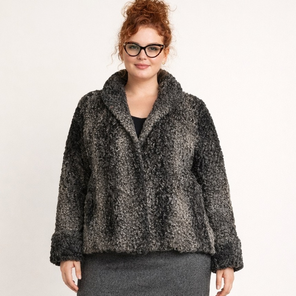 Vintage Persian Lamb Swing Coat 16